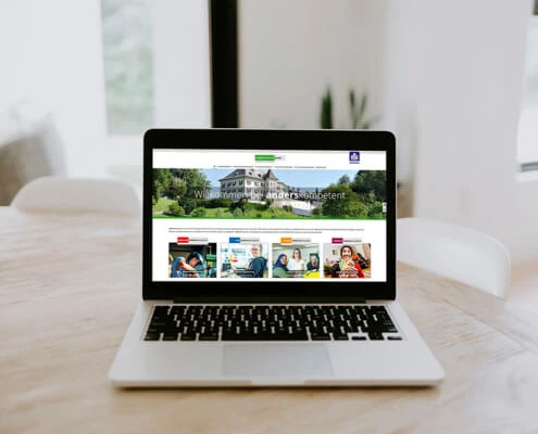 Startseite der neuen anderskompetent Webseite auch in Leichter Sprache