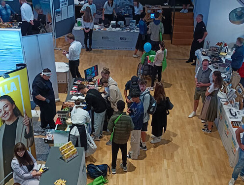 Messestand von oberrainanderskompetent auf der jobivent aus der Vogelperspektive