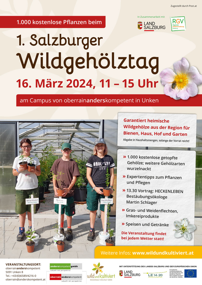 Veranstaltungsinformationen 1. Salzburger Wildgehölztag